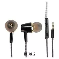 Наушники Oxion Hs103bk, вакуумные, микрофон, 116 дБ, 32 Ом, 3.5 мм, 1.1 м, черные