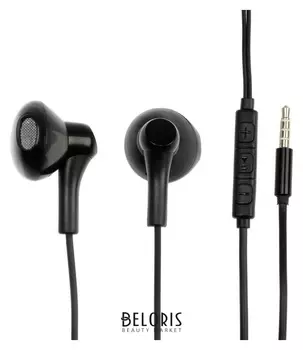 Наушники Oxion Hs109bk, вкладыши, микрофон, 116 дБ, 32 Ом, 3.5 мм, 1.1 м, черные