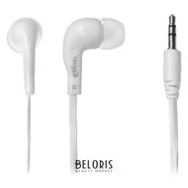 Наушники Ritmix Rh-004, вакуумные, 100 дБ, 32 Ом, 3.5 мм, 1.2 м, белые