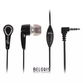Наушники Ritmix Rh-105m, вакуумные, микрофон, 100 дБ, 32 Ом, 3.5 мм, 1.2 м, черные