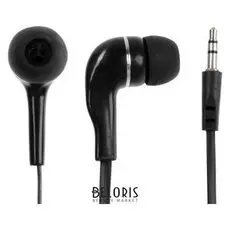 Наушники Smartbuy A4 Sbe-011k, вакуумные, 95 дБ, 16 Ом, 3.5 мм, 1 м, черные