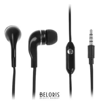 Наушники Smartbuy S4 Sbh-011, вакуумные, микрофон, 93 дБ, 16 Ом, 3.5 мм, 1 м, черные