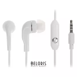 Наушники Smartbuy S4 Sbh-012, вакуумные, микрофон, 95 дБ, 16 Ом, 3.5 мм, 1 м, белые