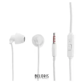 Наушники Smartbuy Sleep Sbh-910, вакуумные, микрофон, 101 дБ, 16 Ом, 3.5 мм, 1.2 м, белые