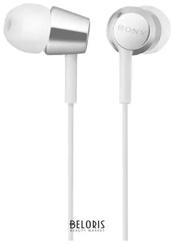 Наушники SONY MDR-EX155АР, проводные, 1,2 м, вкладыши, стерео, белые