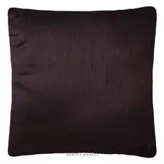 Наволочка декоративная 40х40 см, однотонный тем.коричневый, 100% п/э