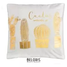 Наволочка декоративная этель "Cactus" 42 х 42 см, велюр