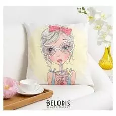 Наволочка декоративная этель девичьи истории"Кокетка" 40 х 40 см, велюр