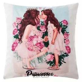 Наволочка декоративная этель "Princesses", 40*40 см,100% п/э