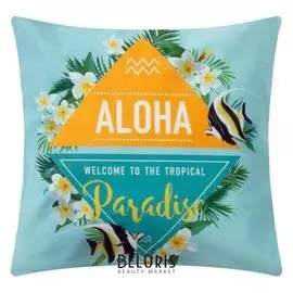 Наволочка декоративная этель "Welcome To Tropical" 40 х 40 см, 100% п/э