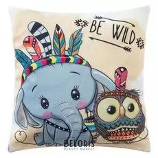 Наволочка декоративная крошка Я "Be Wild" 40 х 40 см, 100% п/э