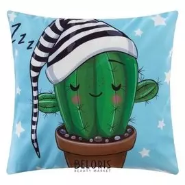 Наволочка декоративная крошка Я "Zzz" 40 х 40 см, 100% п/э