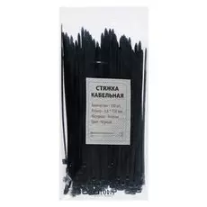 Нейлоновый хомут 3,6х150 черный, 100 шт.