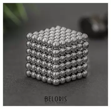 Неокуб серебряный, 216 шариков, D=0,3 см