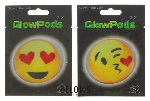 Неоновая наклейка "Рожицы", виды