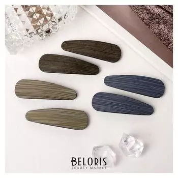 Невидимка для волос "Герти" (Набор 6 шт) 5,5 см дерево