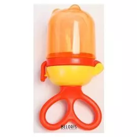 Ниблер с силиконовой сеточкой, вращающийся поршень, цвет оранжевый