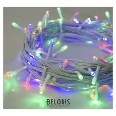 Нить, 10 м, н.б. Led-100-220v, 8 режимов, мульти