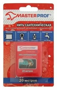 Нить для герметизации резьбовых соединений Masterprof, 20 м