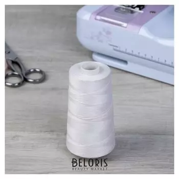 Нитки 100лх, 1000 м, цвет белый №0101