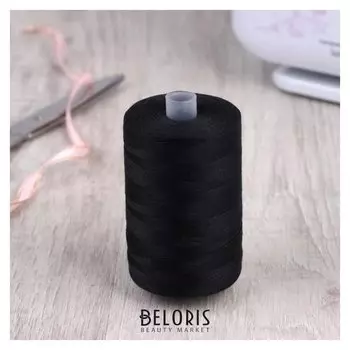 Нитки 35лл, 2500 м, цвет чёрный №6818