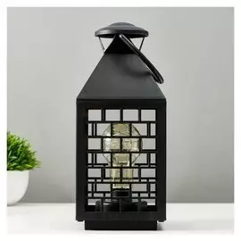 Ночник 16168/1bk LED от батареек 3хааа черный 11х11х25 см