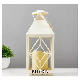 Ночник 16170/1wt LED от батареек 3хааа белый 11х11х25 см