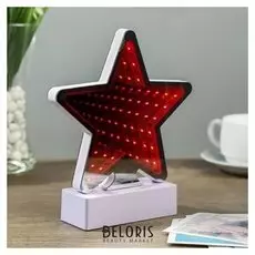 Ночник бесконечность "Звезда" Led- Ledx30 3aaa 5х16,3х18,5 см