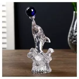 Ночник "Дельфин" LED RGB батарейки 3хag13 7х5х16 см.