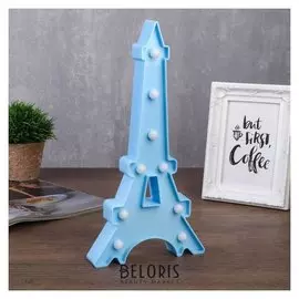 Ночник "Эйфелева башня" 8хled 24х2,8х24 см.