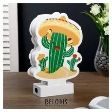 Ночник "Кактус" LED USB 16х5,5х24 см.