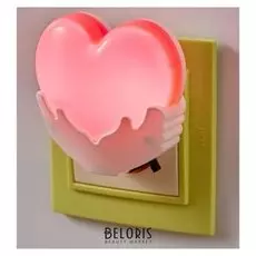 Ночник "Сердце" LED от сети 4х7х7 см
