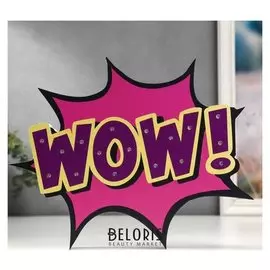 Ночник "Вау" 17хled батарейки 2ааа сиреневый 29,5х3,5х24,5 см