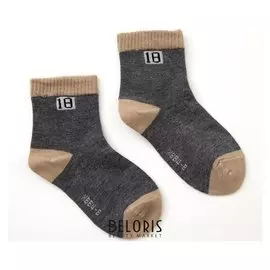 Носки детские Collorista "Однотонные", размер 13-17 (2-4 года), цвет серый