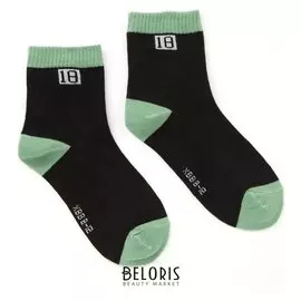 Носки детские Collorista "Однотонные", размер 18-20 (5-7 лет), цвет черный