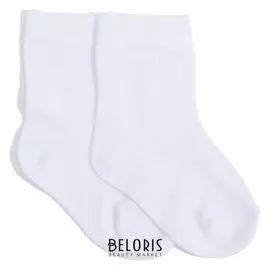 Носки детские, цвет белый, размер 9-10