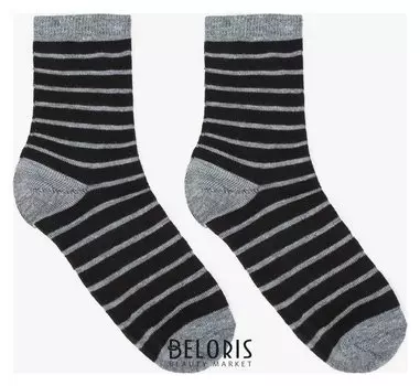 Носки детские, цвет чёрный, р-р 22-24