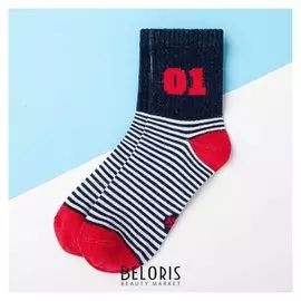 Носки детские Kaftan "01" р-р 14-16, синий/красный