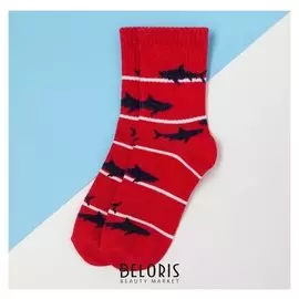 Носки детские Kaftan "Акулы" р-р 14-16, красный