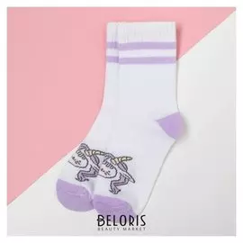 Носки детские Kaftan "Caticorn" р-р 14-16, белый