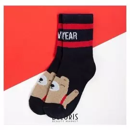 Носки детские Kaftan "Мишка" р-р 16-18, синий