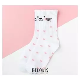 Носки детские Kaftan "Зайка" р-р 18-20, белый