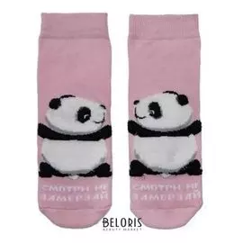 Носки детские махровые, цвет светло-розовый, размер 14