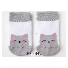 Носки детские махровые крошка Я "Котик" р. 10-12 см