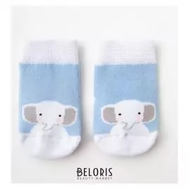 Носки детские махровые крошка Я "Слоник" р. 10-12 см