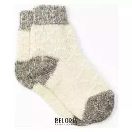 Носки детские шерстяные, цвет белый, размер 20