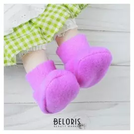 Носки для куклы, длина стопы 7 см, цвет фиолетовый