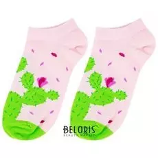 Носки короткие Кактус и цветы