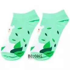 Носки короткие Лама в траве