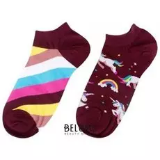 Носки короткие Радужные единороги